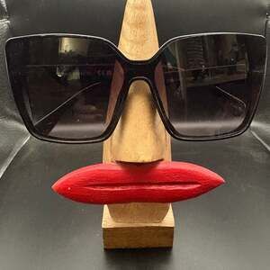 Vince Camuto Women's VC919 Square Polarized Sunglasses Black Frame